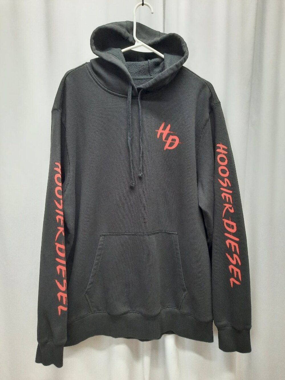 Mens 2XL Pullover Hoodie Sweatshirt Hoosier Diesel & Off Road Motorsports Trucks